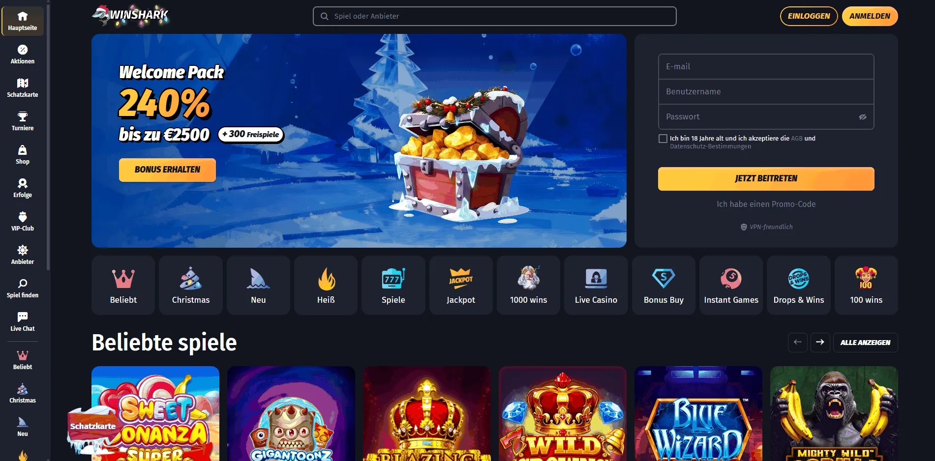 WinShark Casino WinShark Online Casino